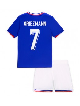 Frankrike Antoine Griezmann #7 Replika Hemmakläder Barn EM 2024 Kortärmad (+ byxor)